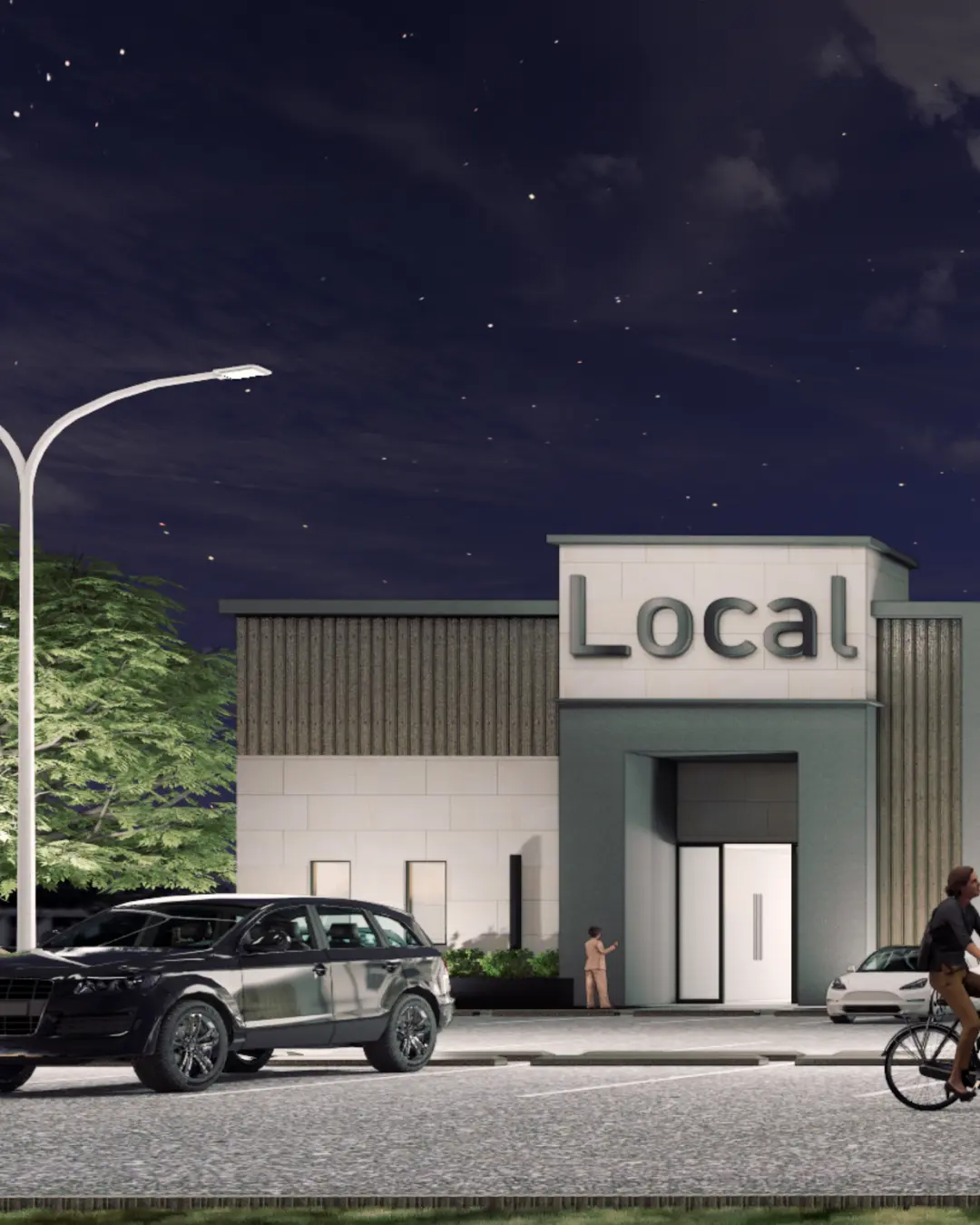 Commercial Plaza Render